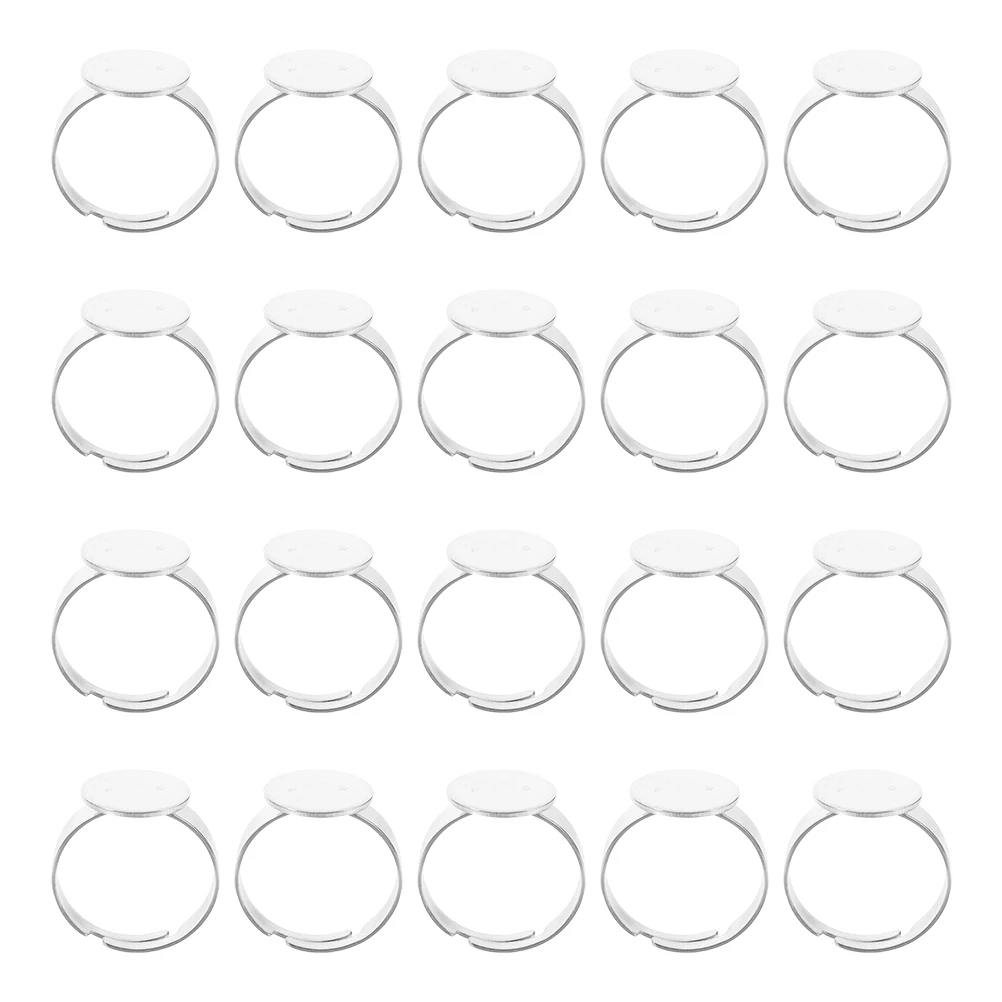 40pcs Adjustable Steel Ring Base 12mm Round Tray Durable Blank Settings for Jewelry Making Gem Projects Bezels Supplies
40pcs Adjustable Steel Ring Base 12mm Round Tray Durable Blank Settings for Jewelry Making Gem Projects Bezels Supplies