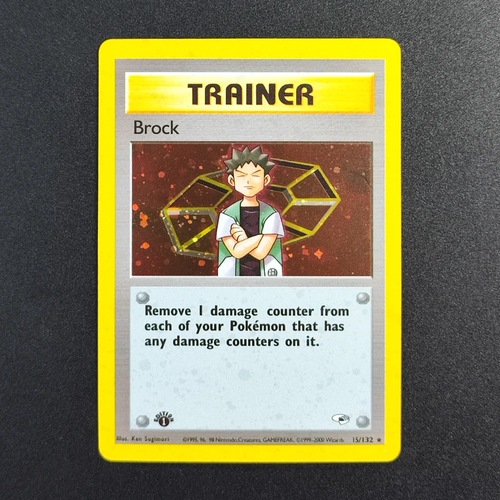 DIY Proxy Pokemon TCG Pocket Card 2000 P.M TRAINER Brock 15 Super Rare Collectibles Card Single Classic Game Anime Cards Toys
DIY Proxy Pokemon TCG Pocket Card 2000 P.M TRAINER Brock 15 Super Rare Collectibles Card Single Classic Game Anime Cards Toys