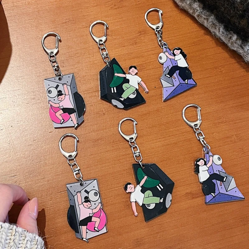 Cute Keychain Acrylic Bag Pendant Rock Climbing Keychain Climbing Accessories for Climbers Friends Hiking Lover Bag Charm
Cute Keychain Acrylic Bag Pendant Rock Climbing Keychain Climbing Accessories for Climbers Friends Hiking Lover Bag Charm