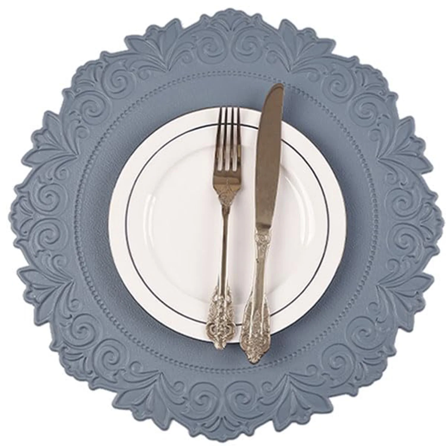 Round Faux Leather 15 Inch Placemats Waterproof Wipeable Heat Resistant Tablemat for Table Non Slip Oilproof Table Place Mat
Round Faux Leather 15 Inch Placemats Waterproof Wipeable Heat Resistant Tablemat for Table Non Slip Oilproof Table Place Mat