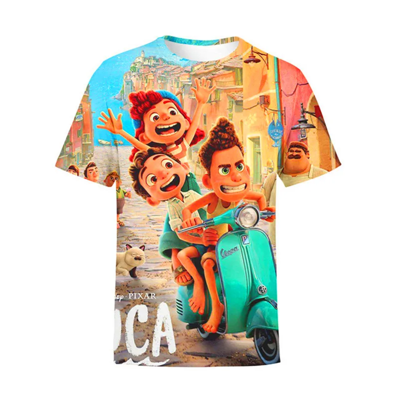 Disney Luca Clothes Baby Kids Sport Clothing Summer Disney Series Printed Cartoon Costumes Baby Girls Short Sleeves Tops Tees
Disney Luca Clothes Baby Kids Sport Clothing Summer Disney Series Printed Cartoon Costumes Baby Girls Short Sleeves Tops Tees