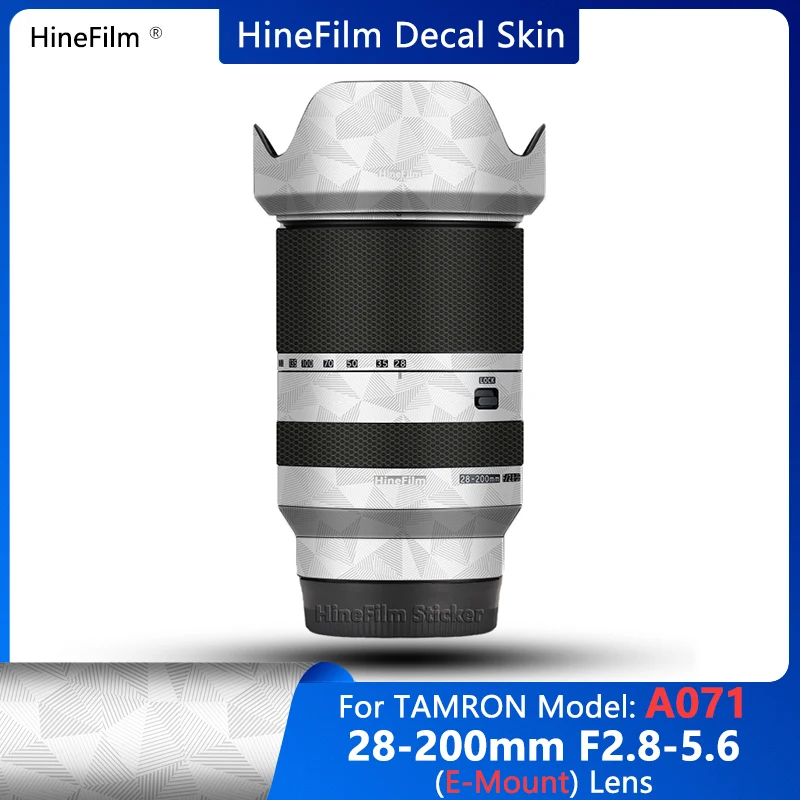 Hinefilm Skin for Tamron 28-200 FE Moun Lens Decal Skin 28200 Lens Sticker for Tamron 28-200mm F2.8-5.6 Protective Wrap Cover
Hinefilm Skin for Tamron 28-200 FE Moun Lens Decal Skin 28200 Lens Sticker for Tamron 28-200mm F2.8-5.6 Protective Wrap Cover