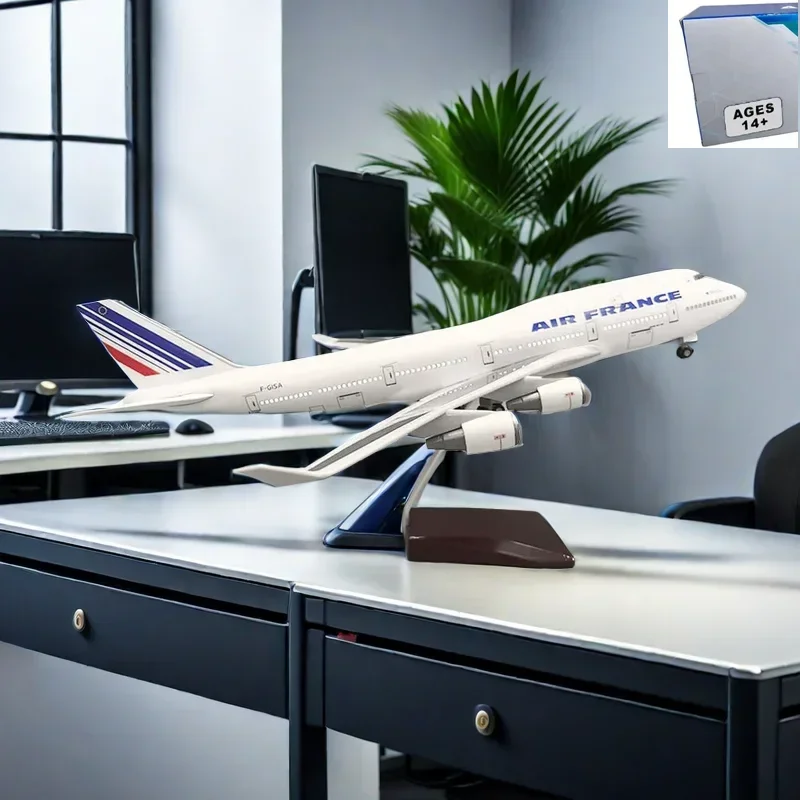 47CM 747 B747 Model AIRFRANCE AIR France Airlines With Landing Gear Wheels Resin Aircraft Plane Collectible Toy
47CM 747 B747 Model AIRFRANCE AIR France Airlines With Landing Gear Wheels Resin Aircraft Plane Collectible Toy