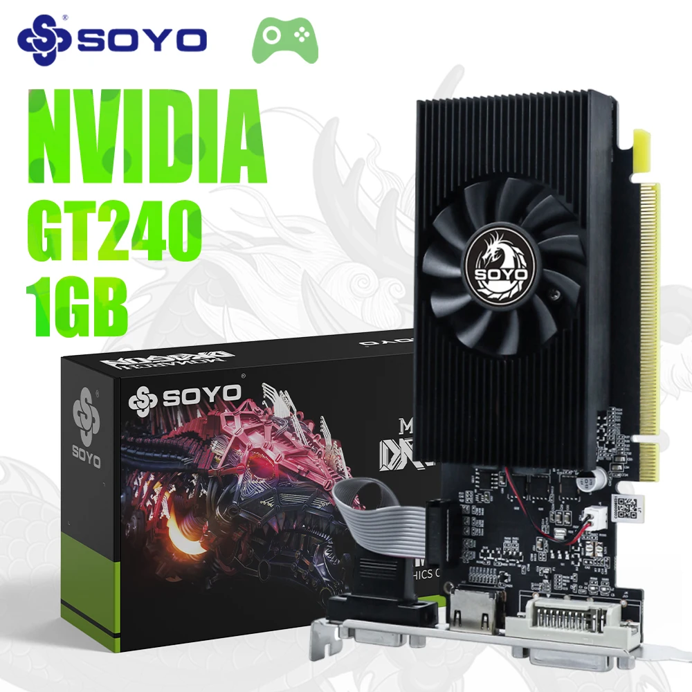 SOYO NVIDIA GT 240 1G видеокарта половинной высоты DDR3 GPU 128 бит 40 нм игровые видеокарты для настольных компьютеров компоненты GT240
SOYO NVIDIA GT 240 1G видеокарта половинной высоты DDR3 GPU 128 бит 40 нм игровые видеокарты для настольных компьютеров компоненты GT240
