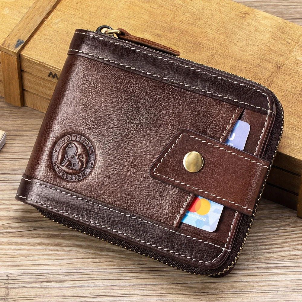 Leather wallet, men's leather coin purse, multi slot with photo album window, anti-theft brush, perfect gift item
Leather wallet, men's leather coin purse, multi slot with photo album window, anti-theft brush, perfect gift item
