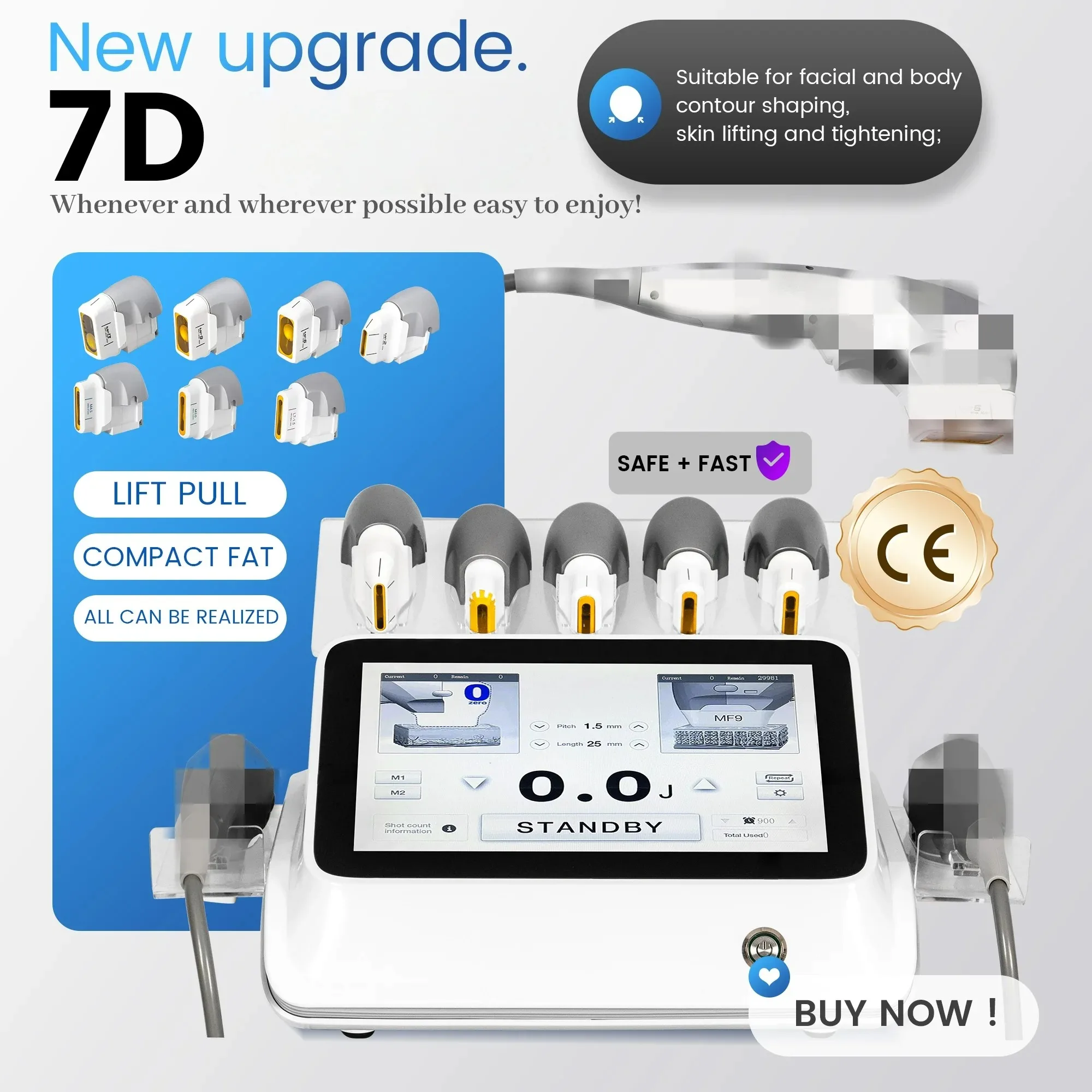 Professional 7D Beauty SPA Machine Fast Slimming Anti-Cellulite Body Contouring Skin Tightening Firming for Home & Spa
Professional 7D Beauty SPA Machine Fast Slimming Anti-Cellulite Body Contouring Skin Tightening Firming for Home & Spa