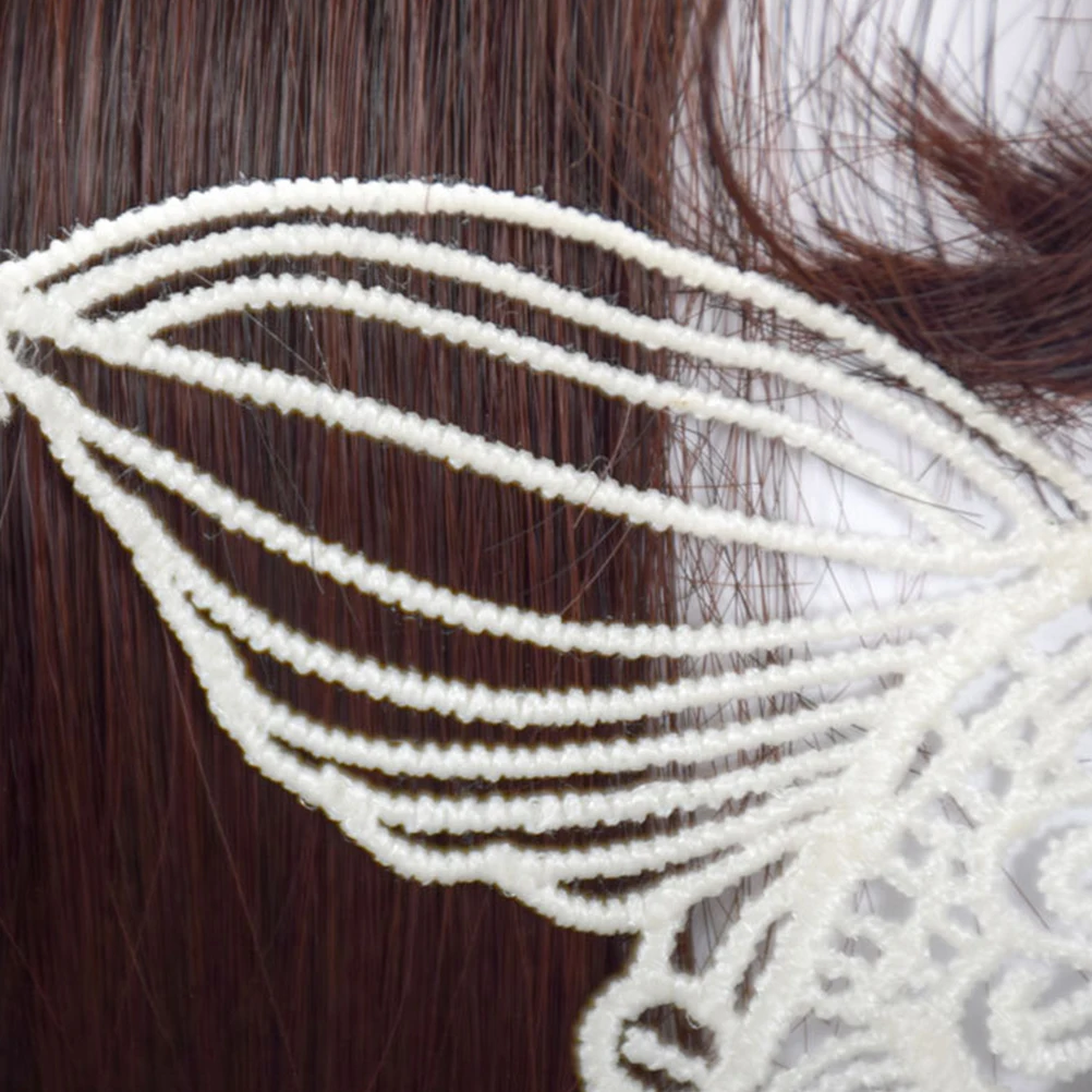 Luxury Lace Eye Half Face Masquerade Mask Halloween Carnival Party Costume Mask White One Size Fits Most With Strap Sexy Elegant 
Luxury Lace Eye Half Face Masquerade Mask Halloween Carnival Party Costume Mask White One Size Fits Most With Strap Sexy Elegant