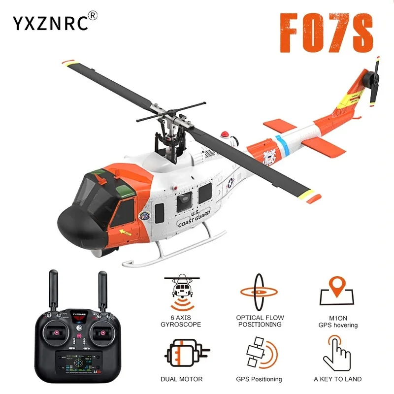 YUXIANG F07S Remote Control Helicopter UH-1 Brushless Helicopter With Camera Gps Automatic Return + Optical Flow Fixed Height
YUXIANG F07S Remote Control Helicopter UH-1 Brushless Helicopter With Camera Gps Automatic Return + Optical Flow Fixed Height