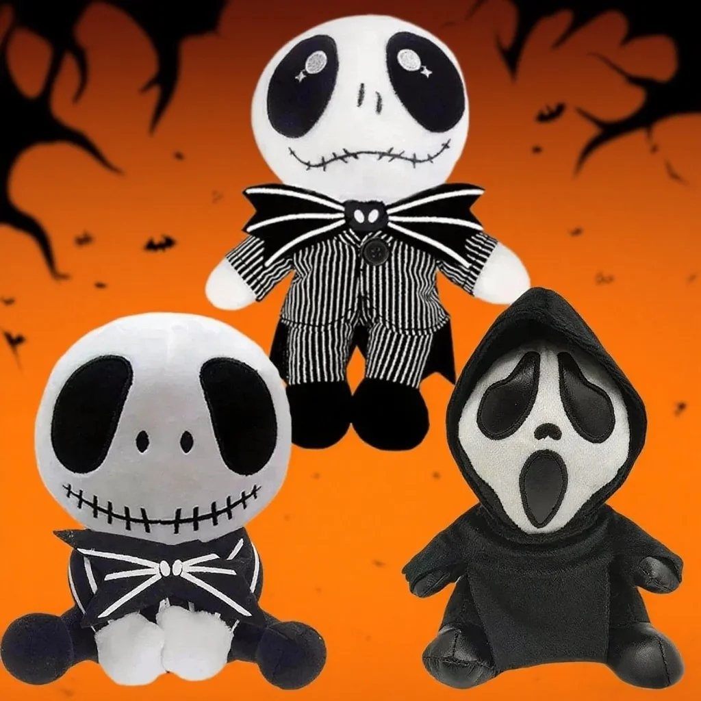 17-25CM Toys, Jack Skellington Plush Doll Toys ,The Nightmare Before Christmas Soft Stuffed Toys&Children Kids Halloween Gifts
17-25CM Toys, Jack Skellington Plush Doll Toys ,The Nightmare Before Christmas Soft Stuffed Toys&Children Kids Halloween Gifts