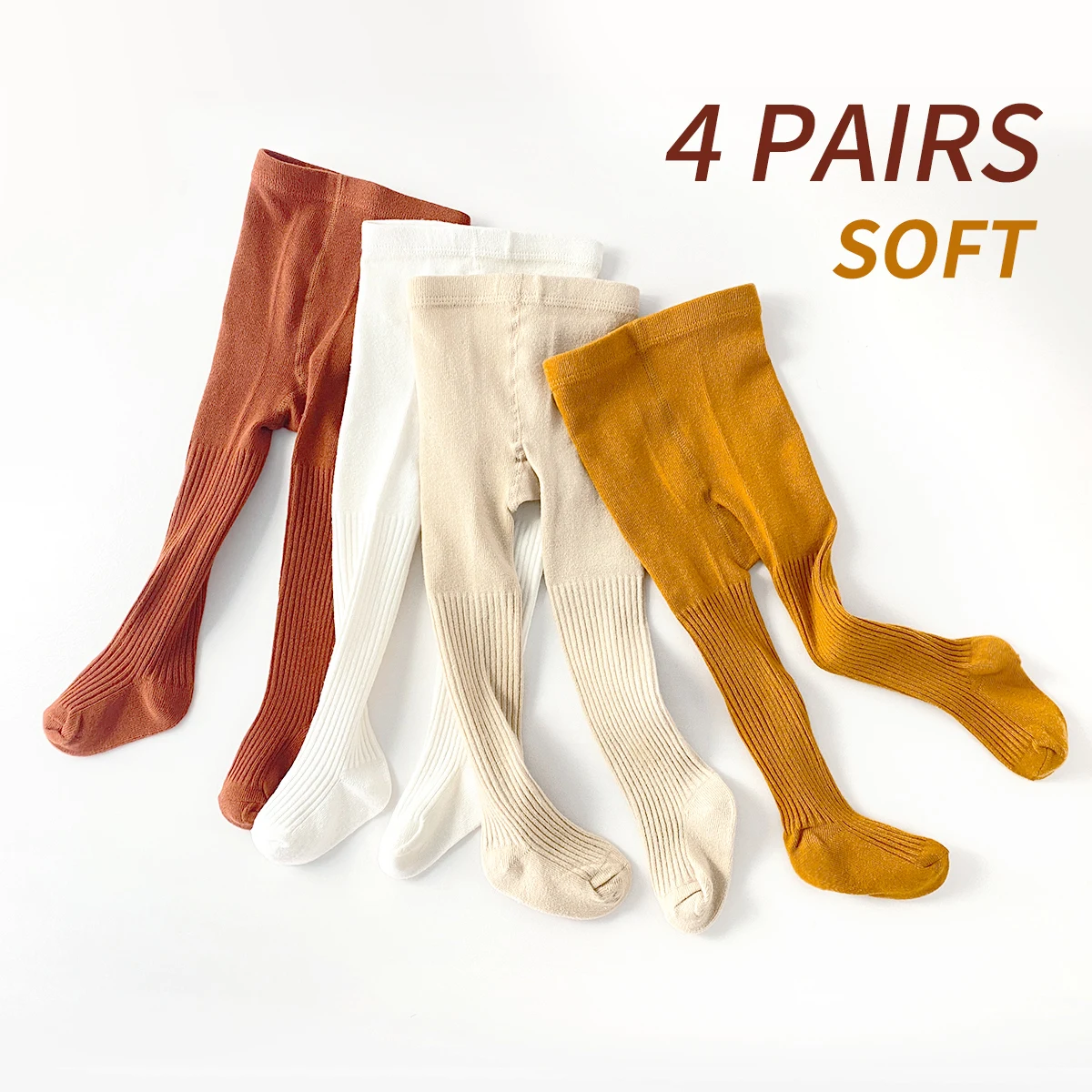 4 Pairs Girls' solid color tights, baby toddler leggings simple and versatile, with moderate thickness, suitable for sports, cas
4 Pairs Girls' solid color tights, baby toddler leggings simple and versatile, with moderate thickness, suitable for sports, cas