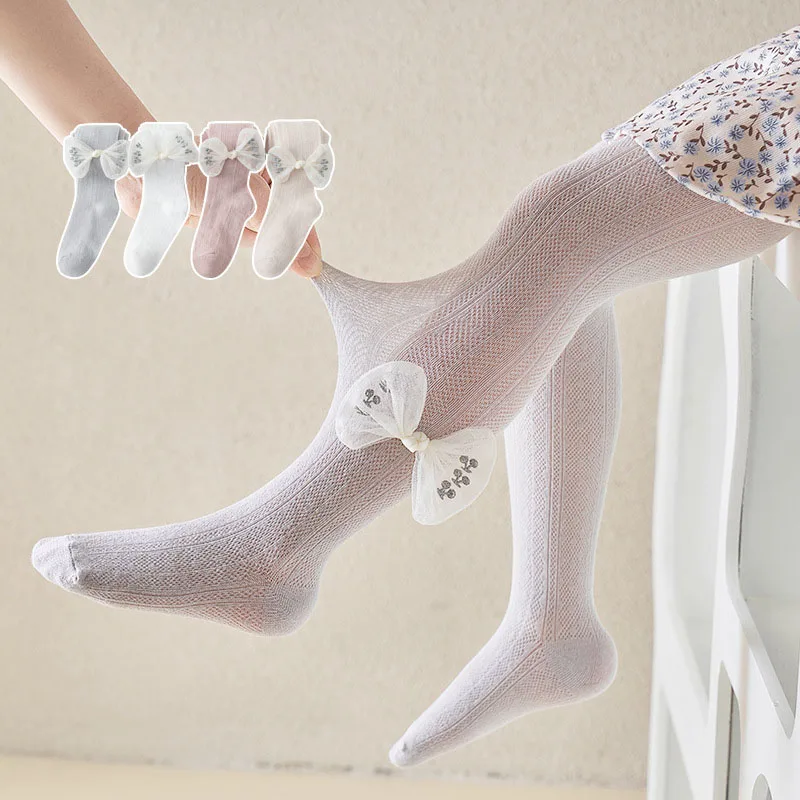 Spring Summer Pantyhose For Children Girls Mesh Thin Cute Bow Breathable Cotton Infant Baby Tights Stockings Kids Hosiery
Spring Summer Pantyhose For Children Girls Mesh Thin Cute Bow Breathable Cotton Infant Baby Tights Stockings Kids Hosiery