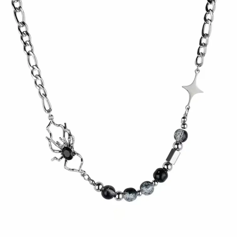 Titanium Steel Spider Necklace Hip Hop Punk Splicing Necklace Adjustable Length Jewelry Accessories Clavicle Chain Night Out
Titanium Steel Spider Necklace Hip Hop Punk Splicing Necklace Adjustable Length Jewelry Accessories Clavicle Chain Night Out