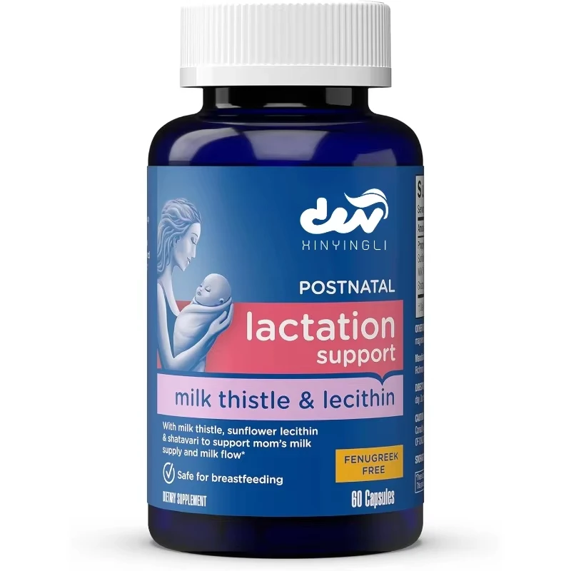 Postnatal Lactation Support, Contains Milk Thistle, Shatavari, and Lecithin, 1 Bottle (60 Capsules)
Postnatal Lactation Support, Contains Milk Thistle, Shatavari, and Lecithin, 1 Bottle (60 Capsules)