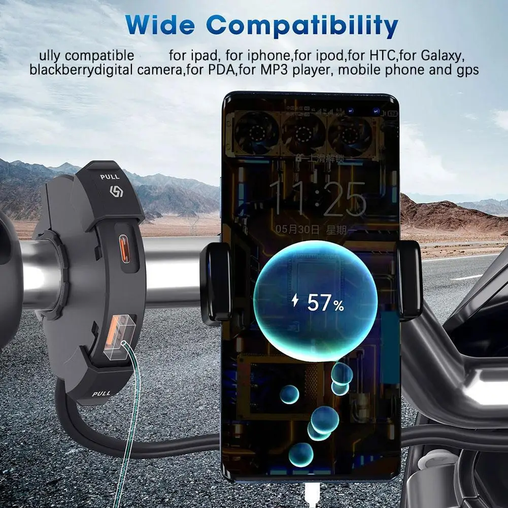 MoStar Universal QC3.0 Motorcycle USB Charger 48W USB-C Power Adapter Waterproof Handlebar Mounting Bracket Camera Phone Charger
MoStar Universal QC3.0 Motorcycle USB Charger 48W USB-C Power Adapter Waterproof Handlebar Mounting Bracket Camera Phone Charger