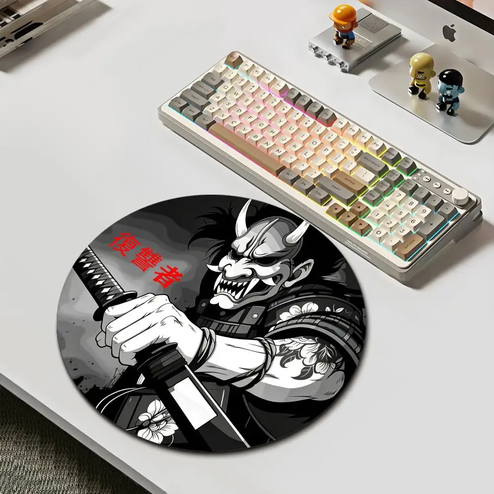 HYBXAXC Samurai Oni Mask Round Mouse Pad Non-slip Large Desk Mat for Gaming Office Laptop Keyboard Decor
HYBXAXC Samurai Oni Mask Round Mouse Pad Non-slip Large Desk Mat for Gaming Office Laptop Keyboard Decor