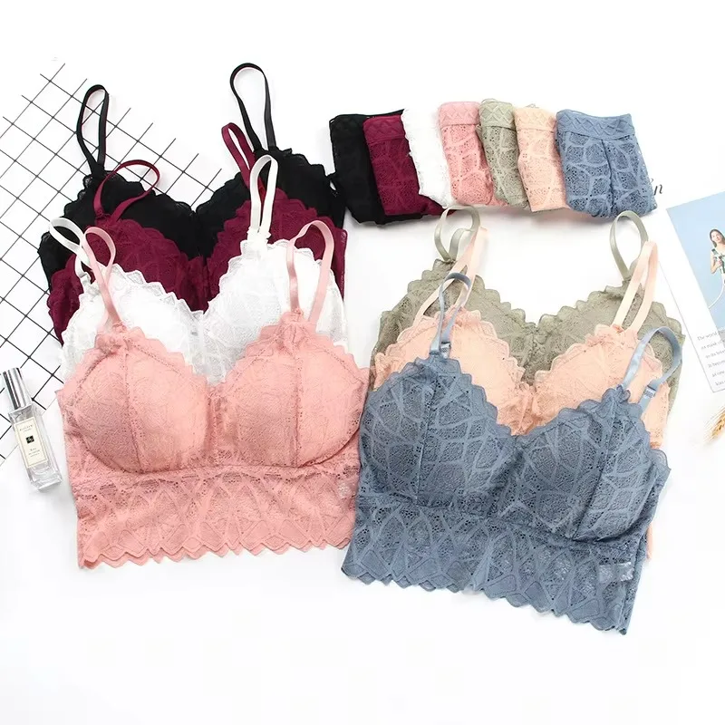 Women's Bra Set Sexy Beauty Back Tops Lace Push-up Bras and Panty Sets Wire Free Lingerie Solid Padded Intimates Underwear
Women's Bra Set Sexy Beauty Back Tops Lace Push-up Bras and Panty Sets Wire Free Lingerie Solid Padded Intimates Underwear