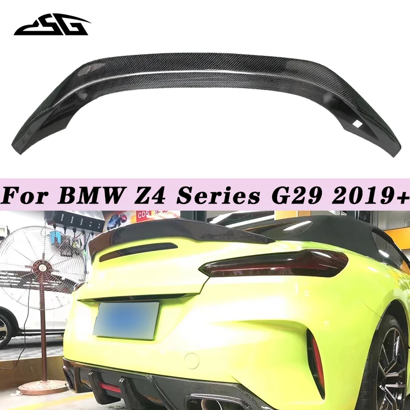 For BMW Z4 Series G29 2019+ TRD Style Dry Carbon Fiber Rear Trunk Lid Spoiler Tail Wing Lip Diffuser Splitter Body Kit
For BMW Z4 Series G29 2019+ TRD Style Dry Carbon Fiber Rear Trunk Lid Spoiler Tail Wing Lip Diffuser Splitter Body Kit