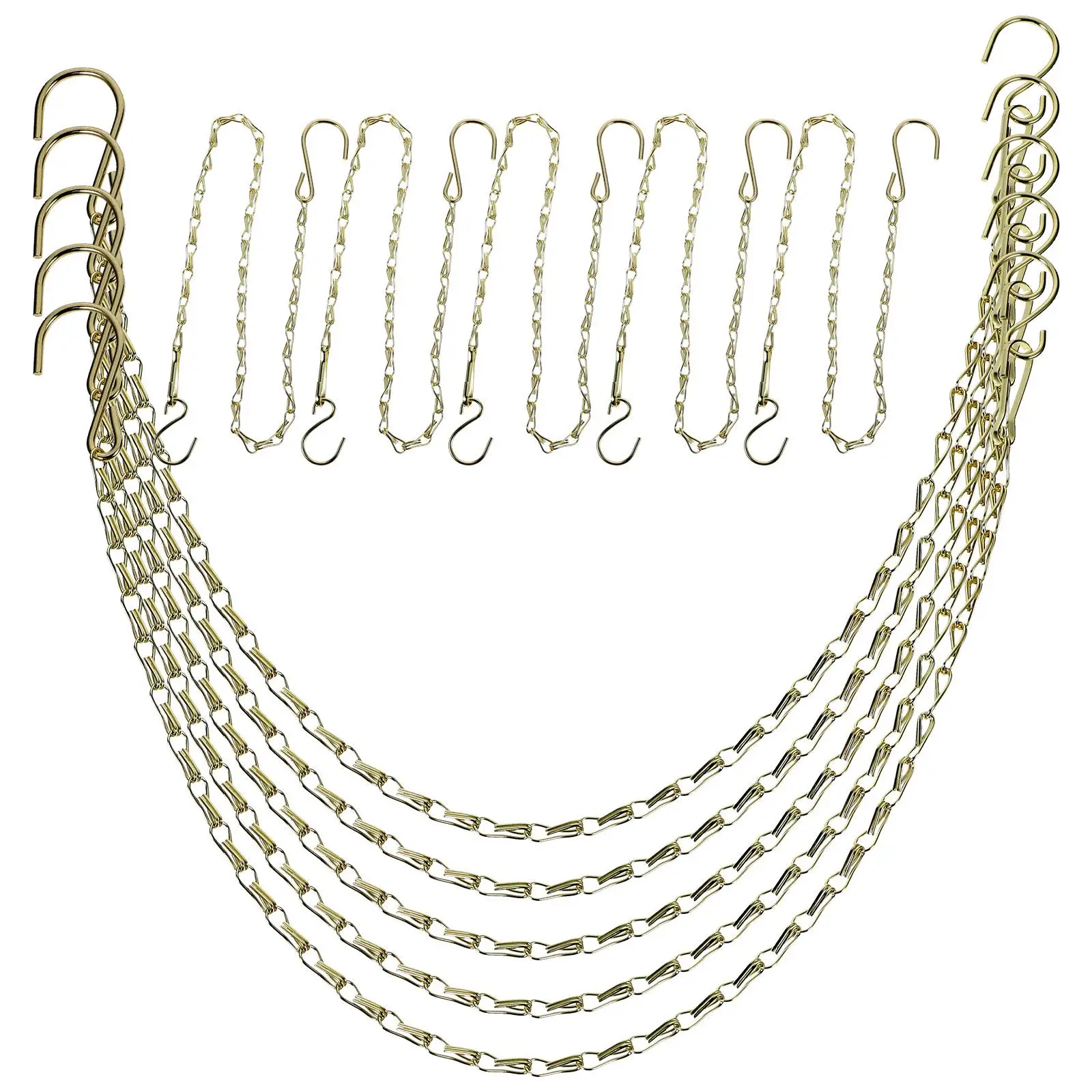 10pcs Hanging Hook for Flower Basket Birdcage Planter Pot Replacement Iron Chains Durable Metal Plant Pot Replacement Chain
10pcs Hanging Hook for Flower Basket Birdcage Planter Pot Replacement Iron Chains Durable Metal Plant Pot Replacement Chain
