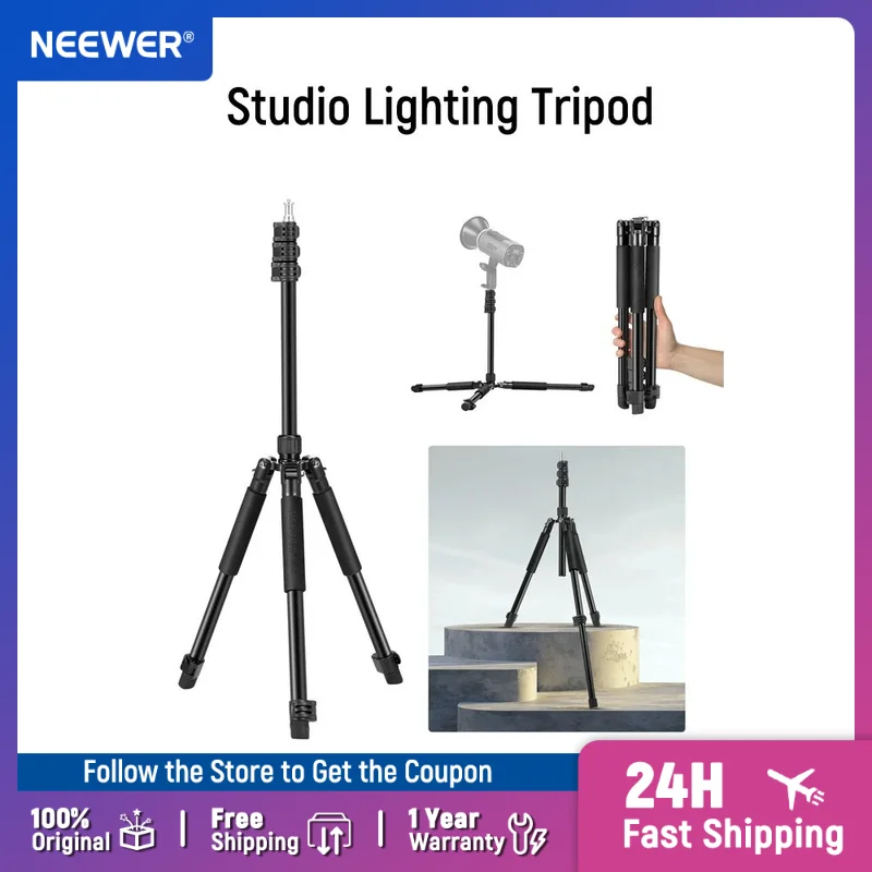 NEEWER Photography Light Stand Aluminum Reversible Studio Lighting Tripod w/ 1/4" Screw for Strobe Light Camera Softbox
NEEWER Photography Light Stand Aluminum Reversible Studio Lighting Tripod w/ 1/4" Screw for Strobe Light Camera Softbox