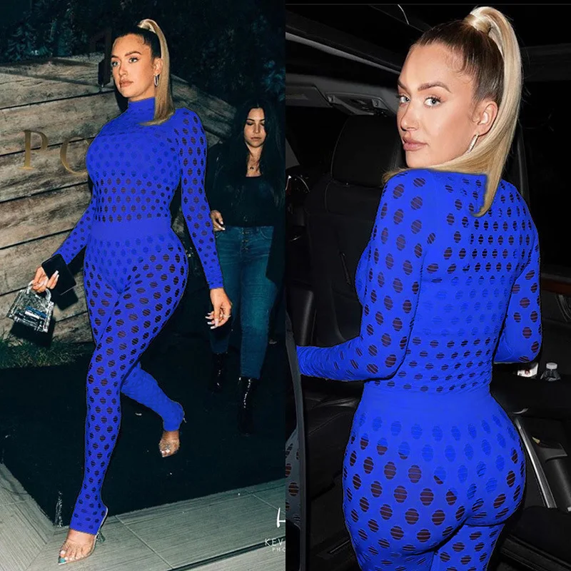 Sexy Breathable Mesh Sports Suit Close-Fitting High Neck Hole Knitted Street Fashion Trend Perspective
Sexy Breathable Mesh Sports Suit Close-Fitting High Neck Hole Knitted Street Fashion Trend Perspective