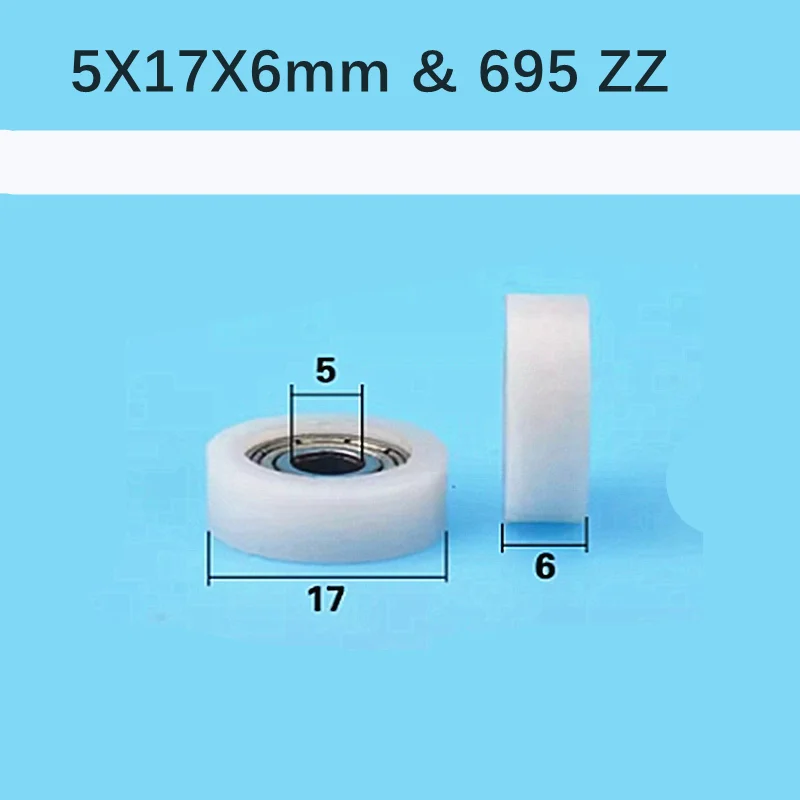 5 Pieces 695ZZ Pom Polyformaldehyde Nylon Deep Groove Ball Plastic Bearing Sliding Wheel 5*17*6mm
5 Pieces 695ZZ Pom Polyformaldehyde Nylon Deep Groove Ball Plastic Bearing Sliding Wheel 5*17*6mm