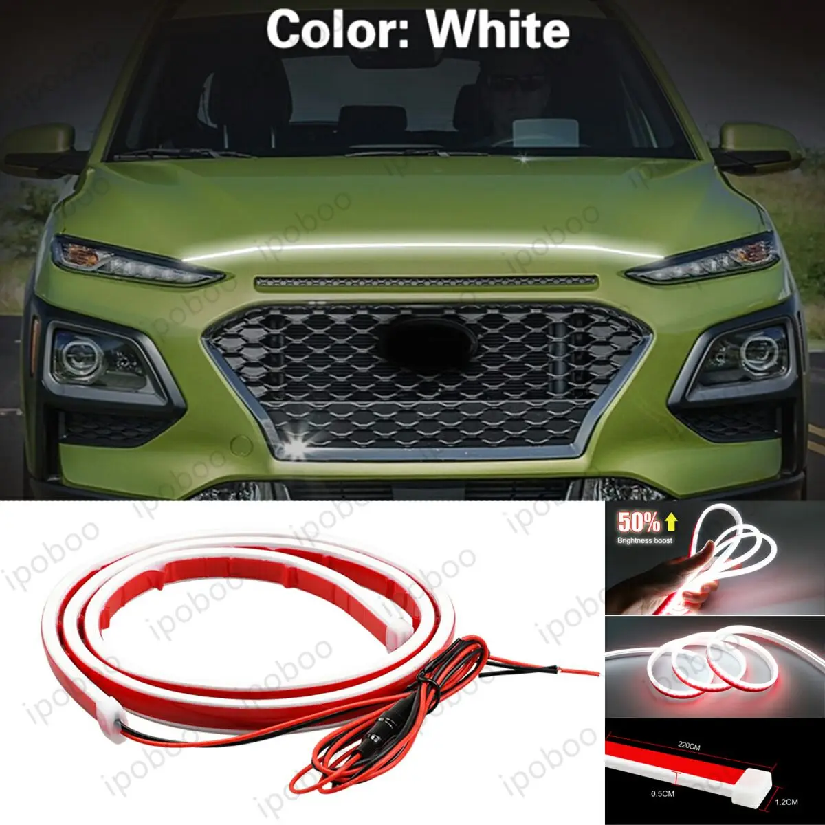 86" LED Hood Light Strip For Hyundai Kona 2017-2023 Flexible Dynamic Scan Start Up Hoodbeam Kit Engine Cover Decoration Light
86" LED Hood Light Strip For Hyundai Kona 2017-2023 Flexible Dynamic Scan Start Up Hoodbeam Kit Engine Cover Decoration Light