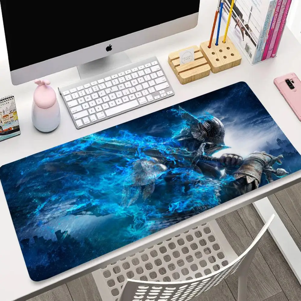 The cool samurai holding a knife and glowing effect mouse pad is a suitable computer accessory for gamers and office use
The cool samurai holding a knife and glowing effect mouse pad is a suitable computer accessory for gamers and office use