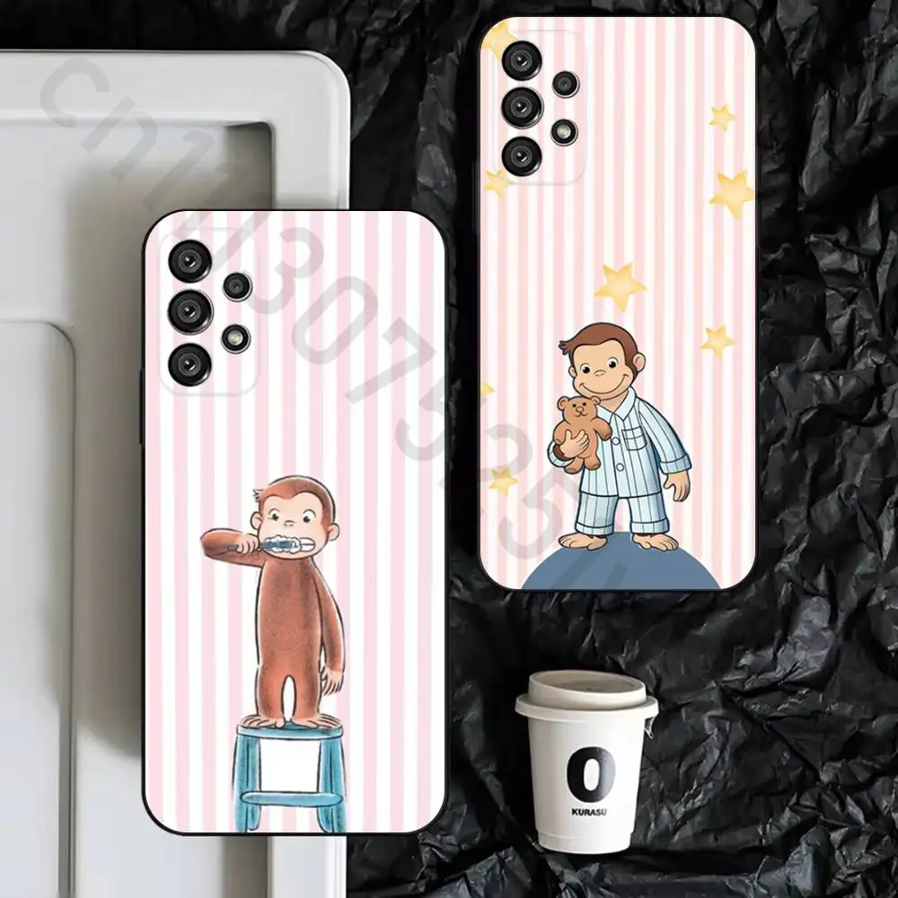 Curious G-George Monkey Phone Case for Samsung Galaxy S25 S24 S23 S22 S21 S20 Ultra Plus Cool Frosted Soft Cover Funda
Curious G-George Monkey Phone Case for Samsung Galaxy S25 S24 S23 S22 S21 S20 Ultra Plus Cool Frosted Soft Cover Funda