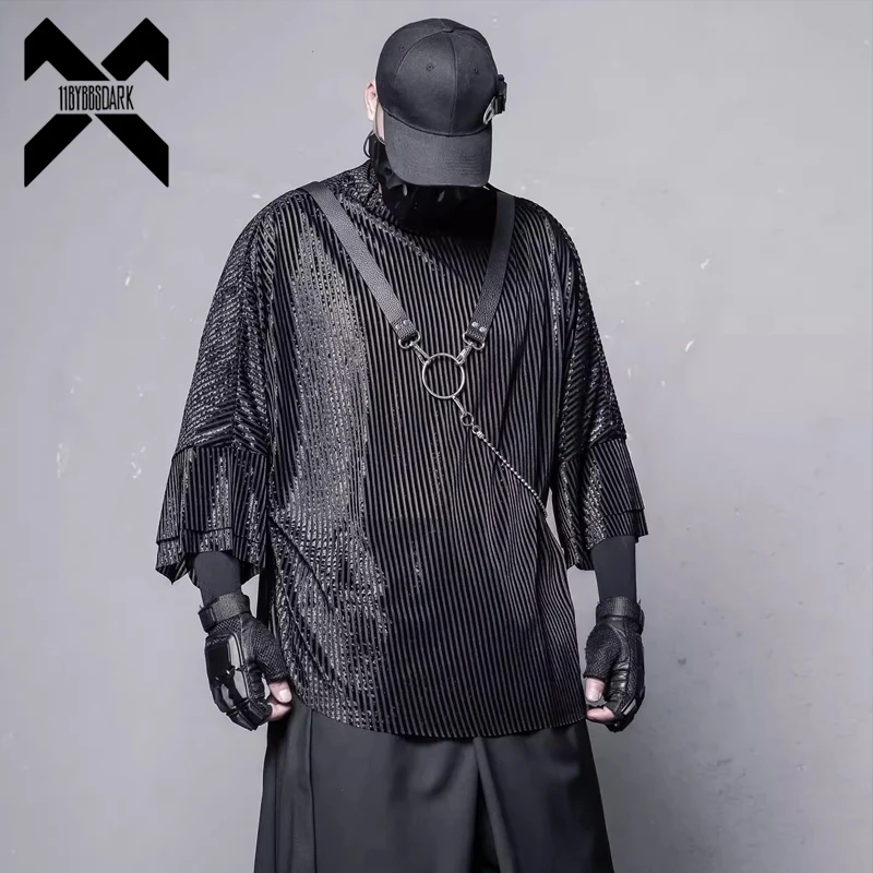 Techwear Turtleneck T-Shirt 2025 Summer New Bat Sleeve Tshirt Loose Short Sleeve Tops Tees Shirts Streetwear
Techwear Turtleneck T-Shirt 2025 Summer New Bat Sleeve Tshirt Loose Short Sleeve Tops Tees Shirts Streetwear