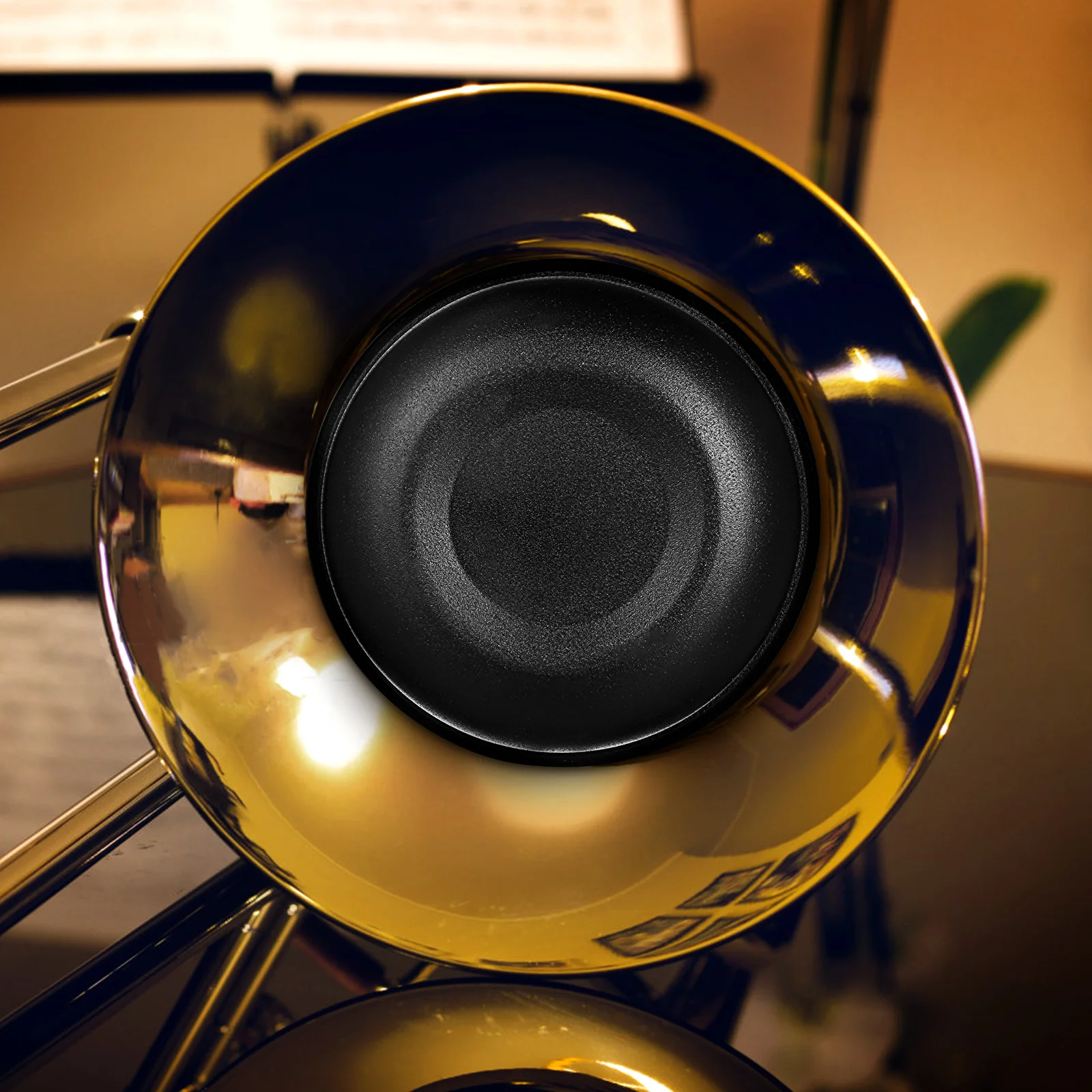 Trombone Mute Black Plastic Steel Straight Trumpet Practice Music Silencer Compact Lightweight Beginner Suitable
Trombone Mute Black Plastic Steel Straight Trumpet Practice Music Silencer Compact Lightweight Beginner Suitable