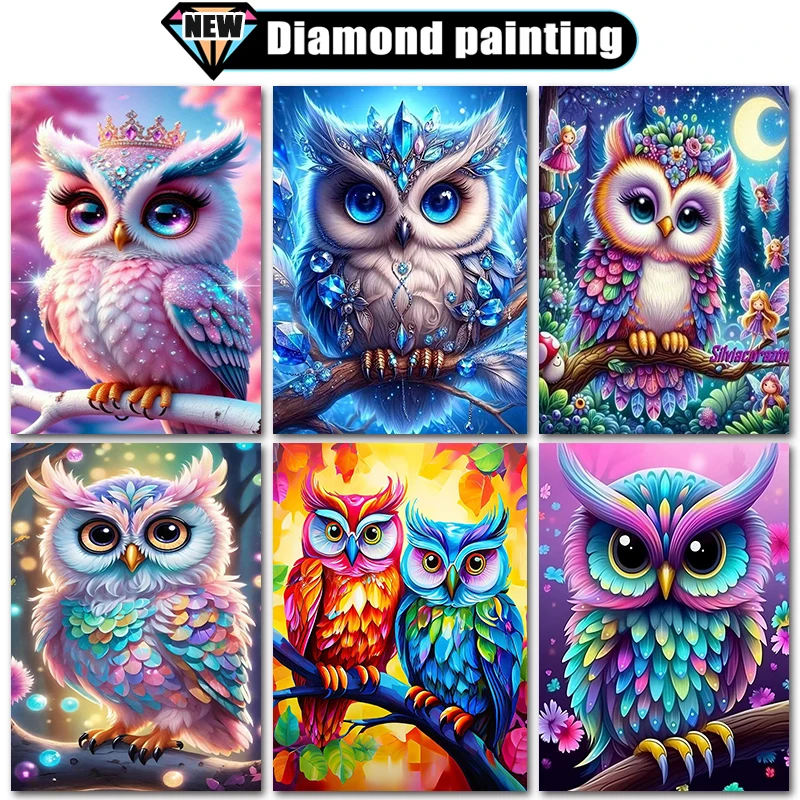 New Arrivals Diamond Art Painting Cartoon Animal Owl Christmas Gift Home Decor Full Square&Round mosaic embroidery Cross stitch
New Arrivals Diamond Art Painting Cartoon Animal Owl Christmas Gift Home Decor Full Square&Round mosaic embroidery Cross stitch
