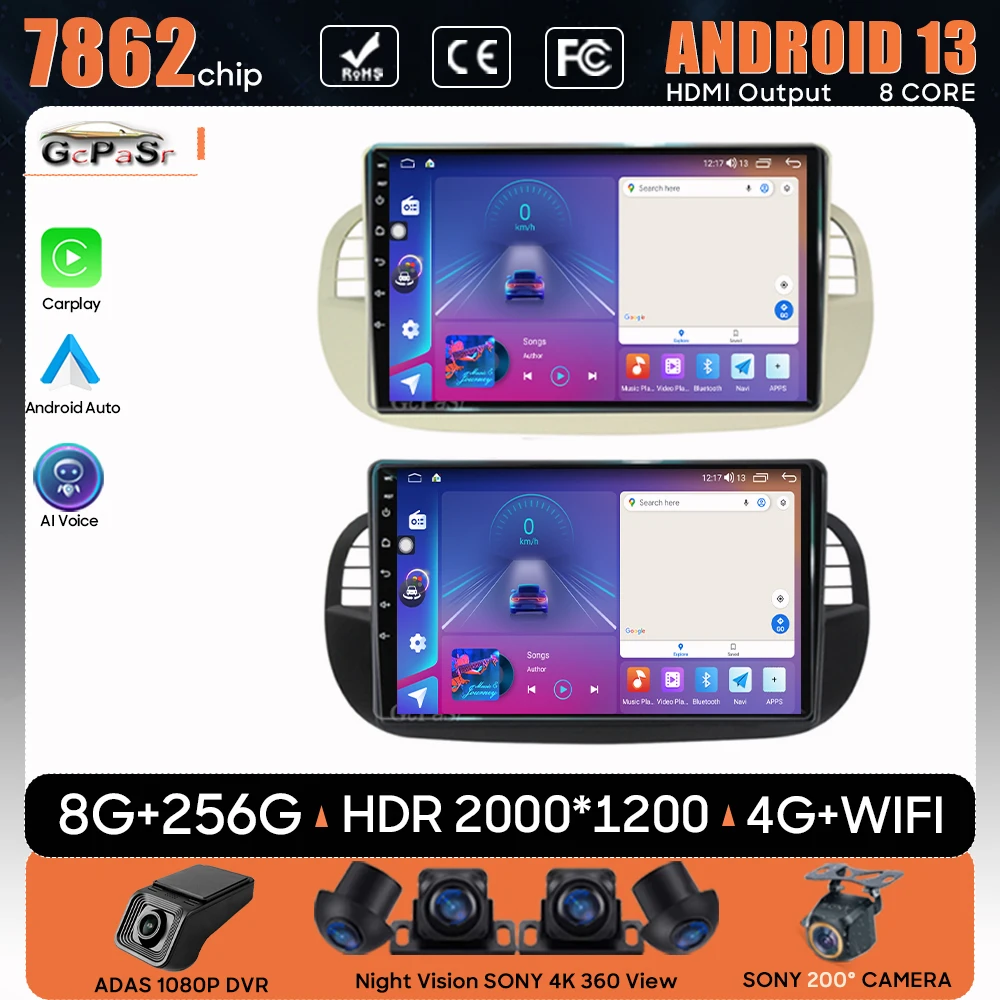 Car Radio Android 13 For Fiat 500 GPS Navigation Auto Video Stereo 5G Multimedia Player Bluetooth Screen Head Wifi No 2din DVD
Car Radio Android 13 For Fiat 500 GPS Navigation Auto Video Stereo 5G Multimedia Player Bluetooth Screen Head Wifi No 2din DVD