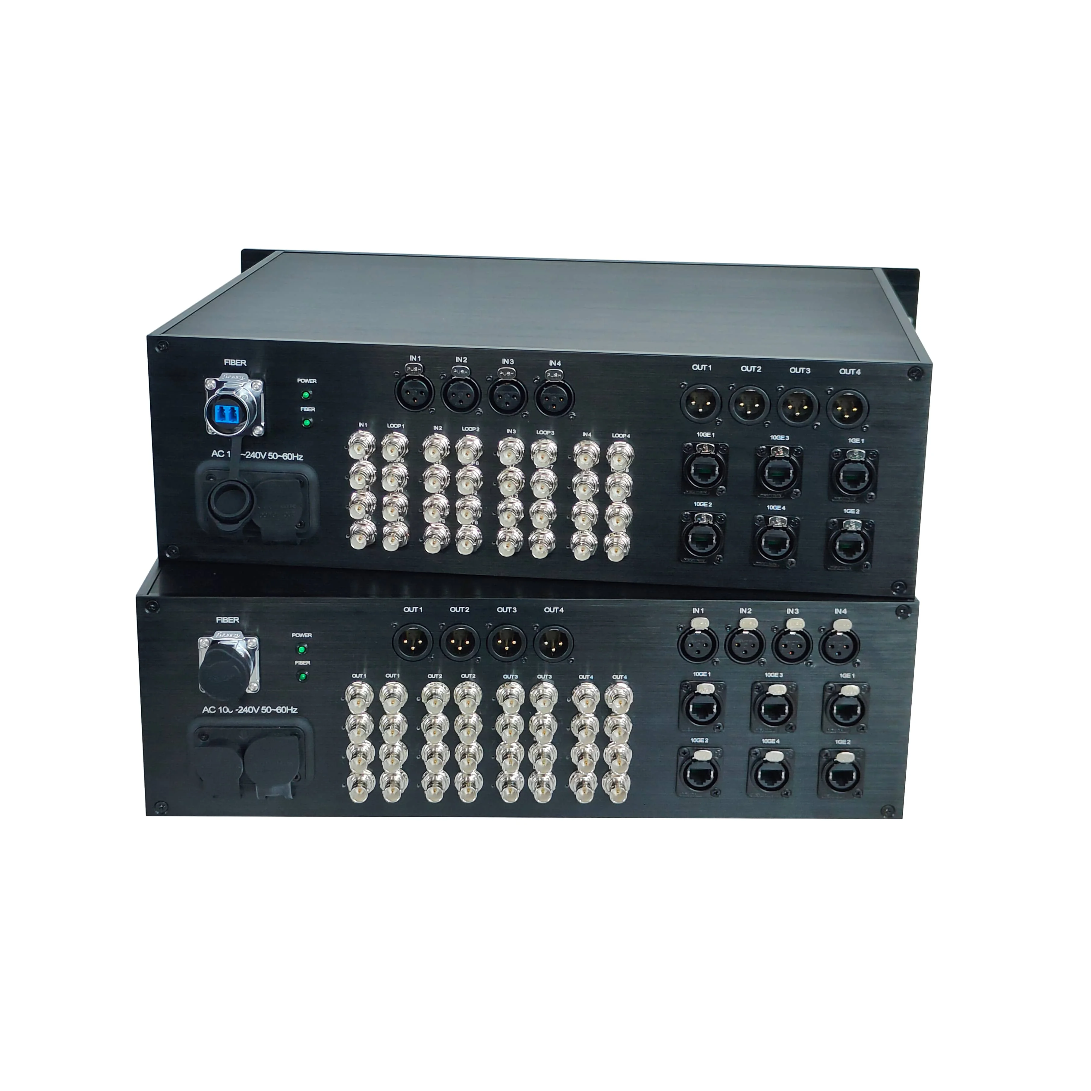16x 12G SDI with XLR Audio and 1GB/10GB Network Over LC Fiber Connector 10KM Transmission for CCTV/Broadcast
16x 12G SDI with XLR Audio and 1GB/10GB Network Over LC Fiber Connector 10KM Transmission for CCTV/Broadcast