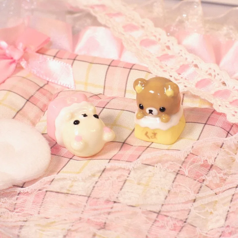 Cute Bear Theme Keycaps Set 3D Resin Artisan Keycaps Custom Original Handmade Keycaps for Mechanical Keyboard Accessories Gift
Cute Bear Theme Keycaps Set 3D Resin Artisan Keycaps Custom Original Handmade Keycaps for Mechanical Keyboard Accessories Gift
