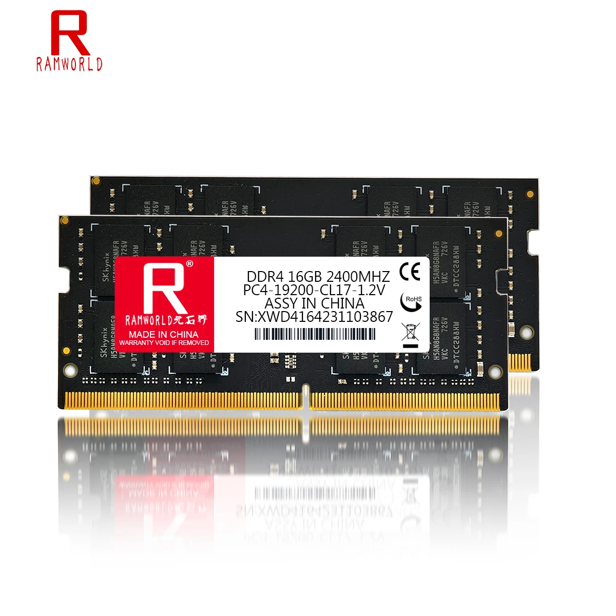 RAMWORLD RAM DDR4 Memories 16GB 2400MHz Notebook Memoria Ram PC4 1.2V 19200 SODIMM Laptop Memory
RAMWORLD RAM DDR4 Memories 16GB 2400MHz Notebook Memoria Ram PC4 1.2V 19200 SODIMM Laptop Memory