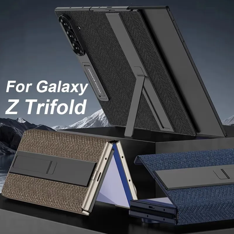 Luxury Nylon Fabric Case For Samsung Galaxy Z Trifold Front Screen Glass Protective Stand For Galaxy Z Trifold Magnetic Fold
Luxury Nylon Fabric Case For Samsung Galaxy Z Trifold Front Screen Glass Protective Stand For Galaxy Z Trifold Magnetic Fold