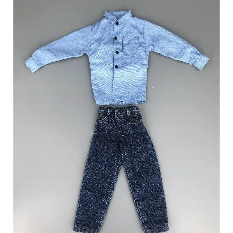 1/6 Scale Trendy Male Soldier Blue Shirt Casual Jeans Special Police Pants Clothes Model for 12 Inch Action Figures Accessories
1/6 Scale Trendy Male Soldier Blue Shirt Casual Jeans Special Police Pants Clothes Model for 12 Inch Action Figures Accessories
