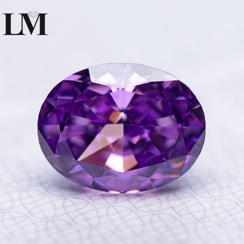 Cubic Zirconia Synthetic Gemstone 5A 4k Crushed Ice Cut Purple Color Oval Shape Lab Cz Stone For Extremely Shiny Quality Jewelry
Cubic Zirconia Synthetic Gemstone 5A 4k Crushed Ice Cut Purple Color Oval Shape Lab Cz Stone For Extremely Shiny Quality Jewelry