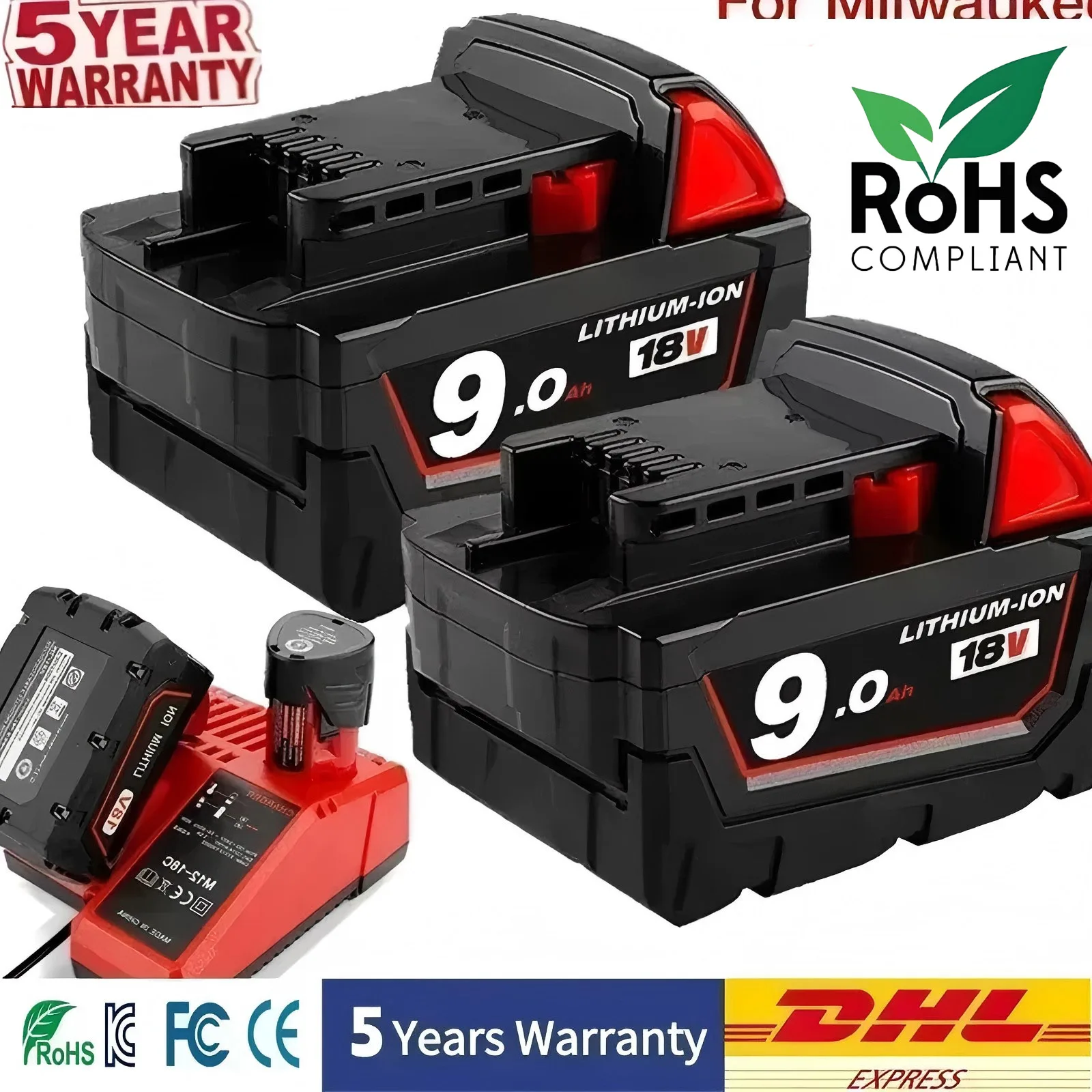 100%For Milwaukee M18 18V 12.0Ah 18650 Lithium Replacement Battery For Milwaukee 48-11-1860 48-11-1850 48-11-1840 Tool Battery
100%For Milwaukee M18 18V 12.0Ah 18650 Lithium Replacement Battery For Milwaukee 48-11-1860 48-11-1850 48-11-1840 Tool Battery