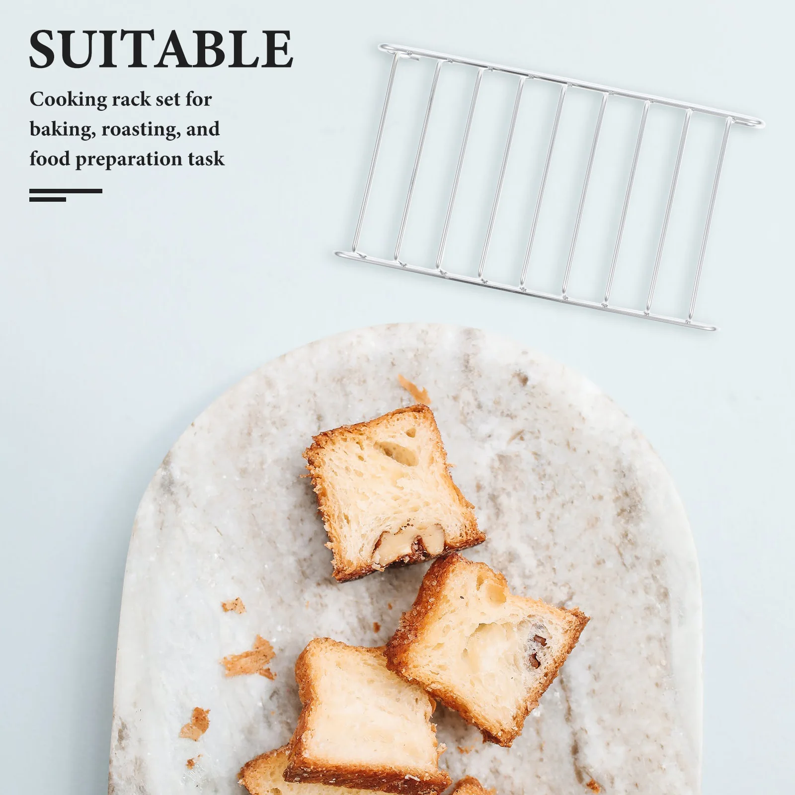 2pcs Bread Accessories Stainless Steel Air Fryer Tray Wire Racks Air Fryer Accessories Baking Roasting Easy Clean
2pcs Bread Accessories Stainless Steel Air Fryer Tray Wire Racks Air Fryer Accessories Baking Roasting Easy Clean