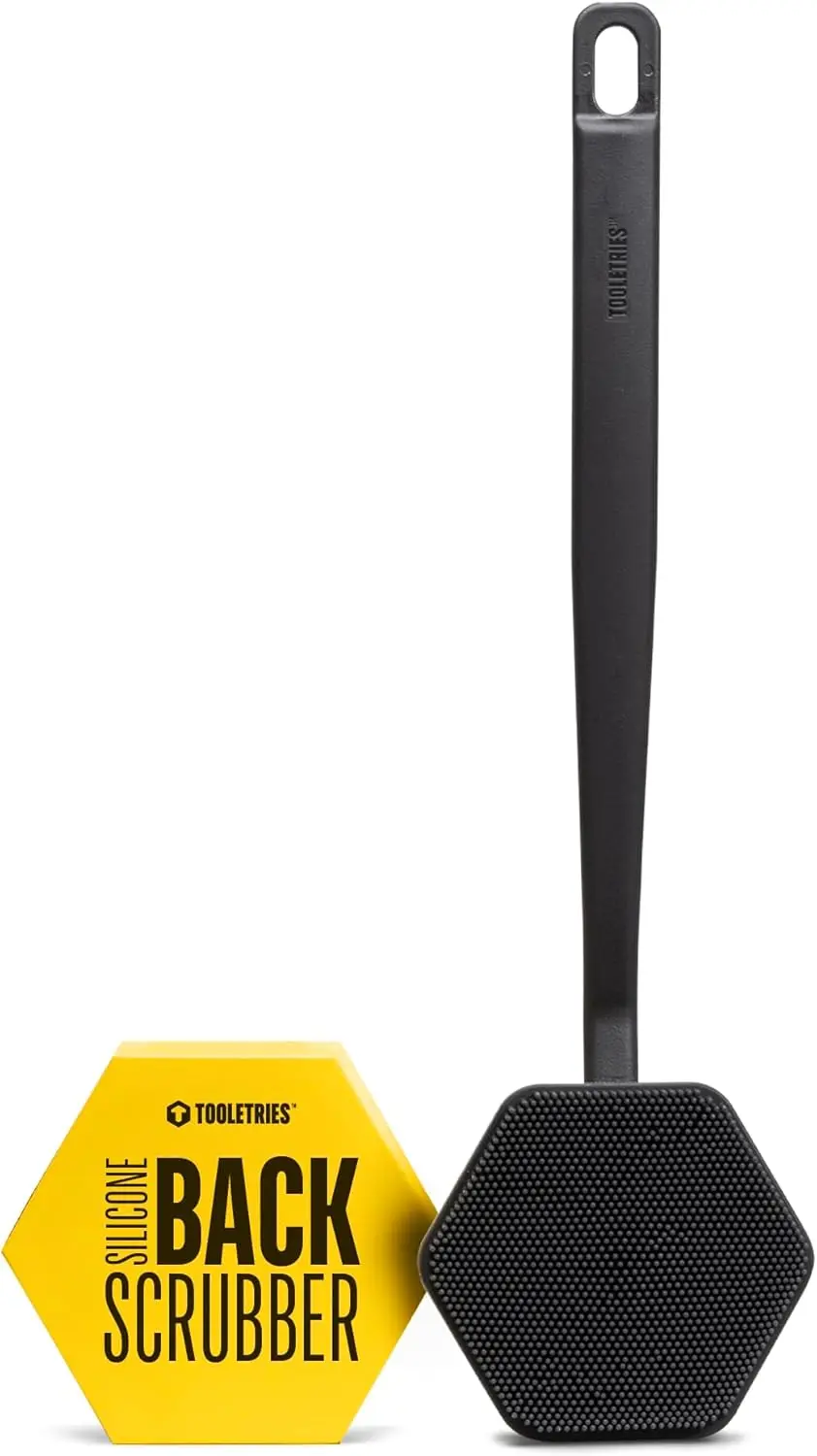 Exfoliating Silicone Back Scrubber with Long Handle - Durable Shower Brush for Men, Lasting Bath Accessories in Charcoal
Exfoliating Silicone Back Scrubber with Long Handle - Durable Shower Brush for Men, Lasting Bath Accessories in Charcoal