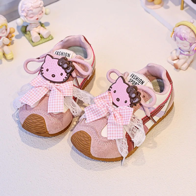 Детская повседневная обувь, кроссовки из искусственной кожи, весенняя обувь с бантом Hello Kitty для девочек, Нескользящая дышащая синяя обувь Pruple, размер 26-37
Детская повседневная обувь, кроссовки из искусственной кожи, весенняя обувь с бантом Hello Kitty для девочек, Нескользящая дышащая синяя обувь Pruple, размер 26-37