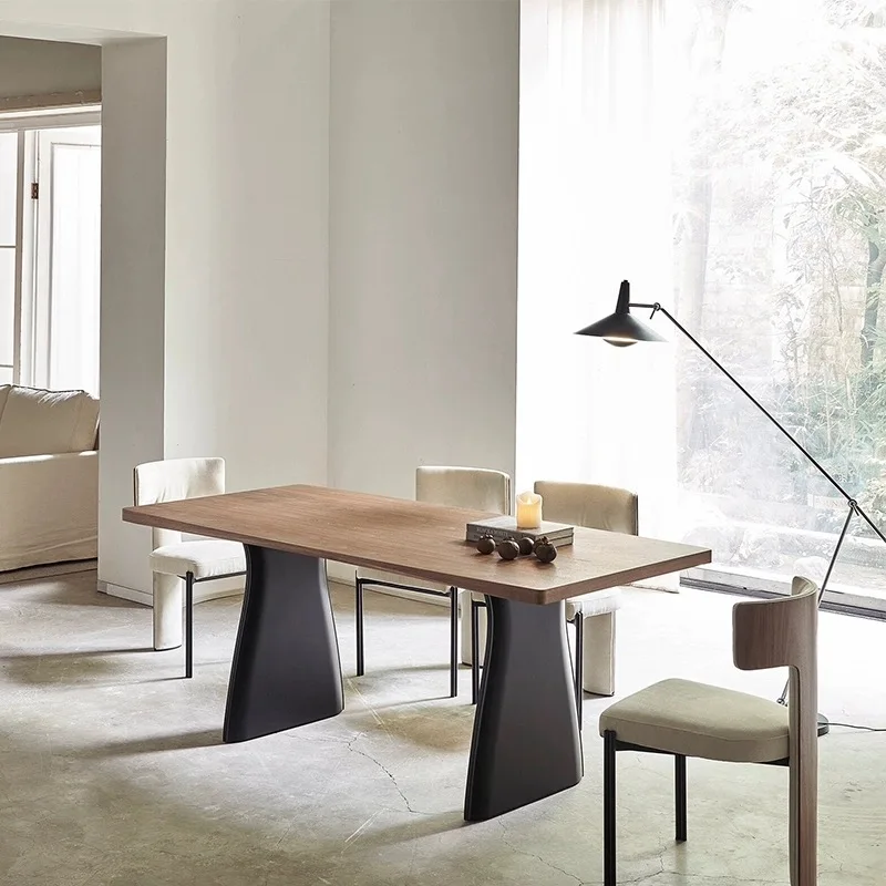 Simple solid wood dining table, antique long table, log desk, modern household dining table
Simple solid wood dining table, antique long table, log desk, modern household dining table