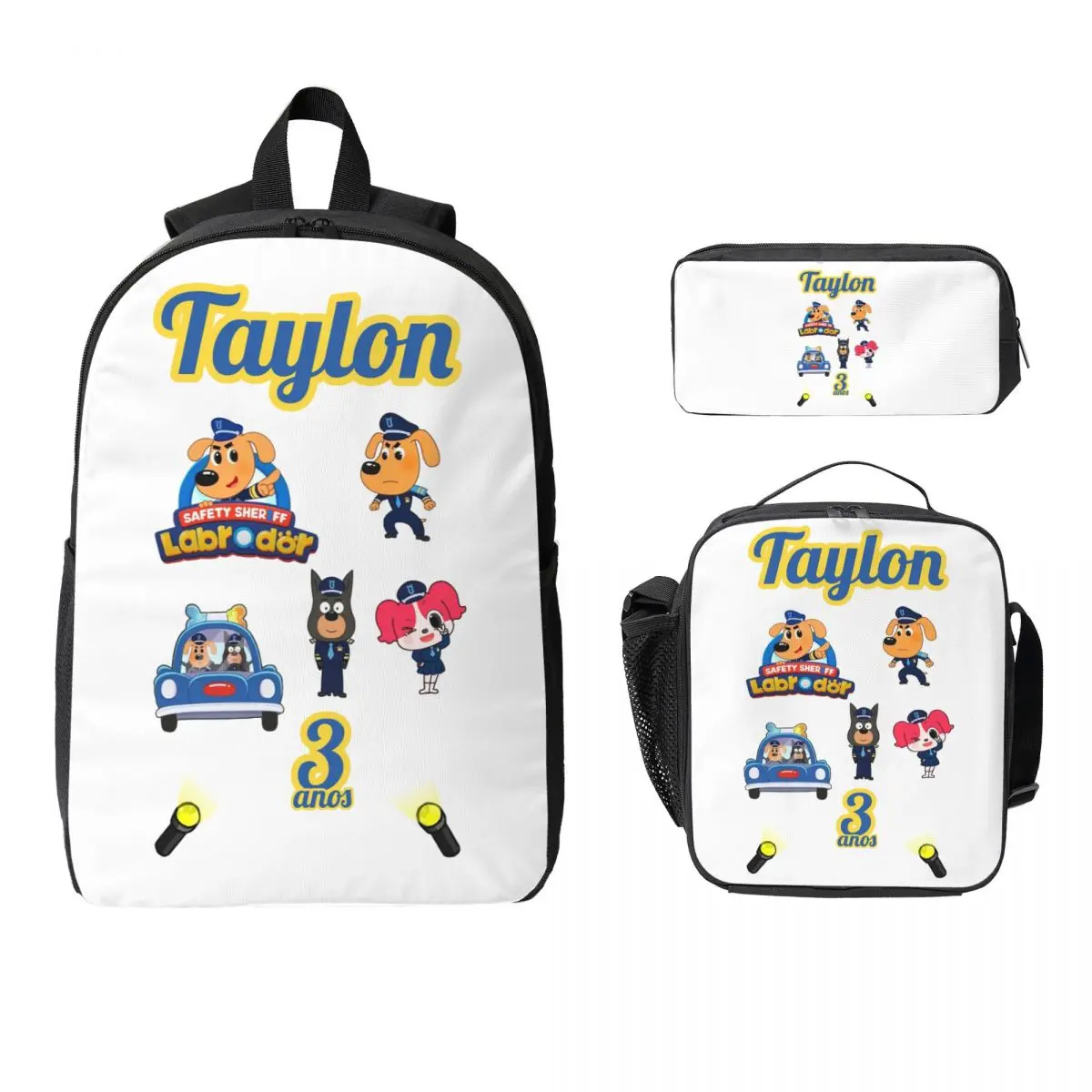 Topo De Bolo Detetive Labrador Sheriff Labrador Backpack BookBag School Bag Shoulder Bags 3ps Insulated Lunch Bag Pencil Case
Topo De Bolo Detetive Labrador Sheriff Labrador Backpack BookBag School Bag Shoulder Bags 3ps Insulated Lunch Bag Pencil Case