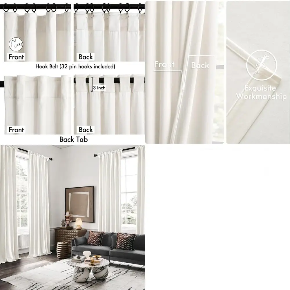 Кремовые шторы с плиссировкой, термоизоляционные, светонепроницаемые, длиной 2,5 м, комплект из 2 панелей для гостиной и спальни
Кремовые шторы с плиссировкой, термоизоляционные, светонепроницаемые, длиной 2,5 м, комплект из 2 панелей для гостиной и спальни
