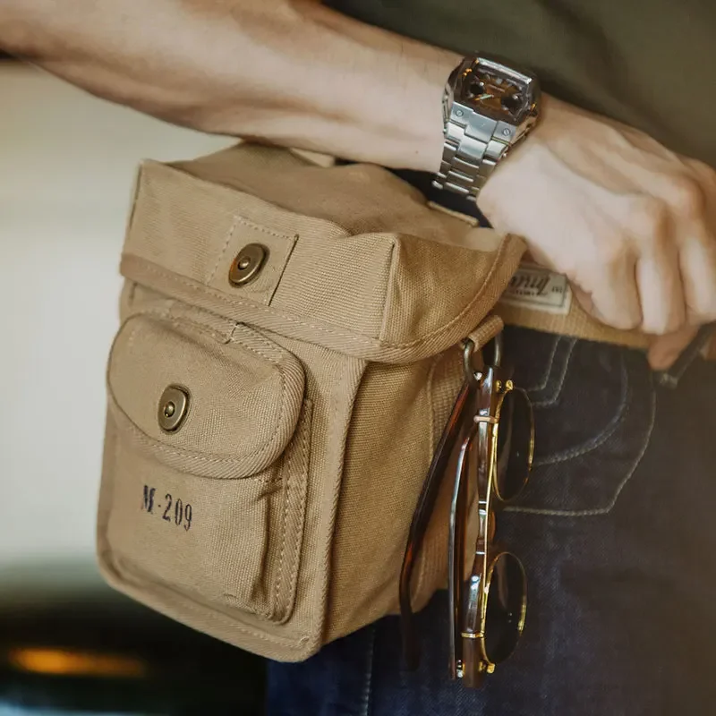Retro Men Shoulder Bag Outdoor Hiking Camping Canvas Messenger Bag Travel Magnetic Buckle Square Waist Bag Men Sport Training
Retro Men Shoulder Bag Outdoor Hiking Camping Canvas Messenger Bag Travel Magnetic Buckle Square Waist Bag Men Sport Training