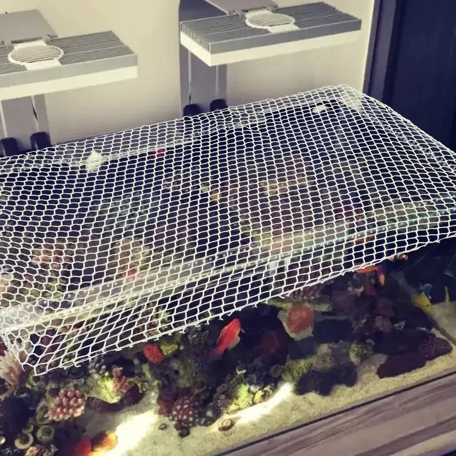 Fish Tank Anti-escape Net Netting Anti-jump Aquarium Cover Mesh White Screen Terrarium
Fish Tank Anti-escape Net Netting Anti-jump Aquarium Cover Mesh White Screen Terrarium
