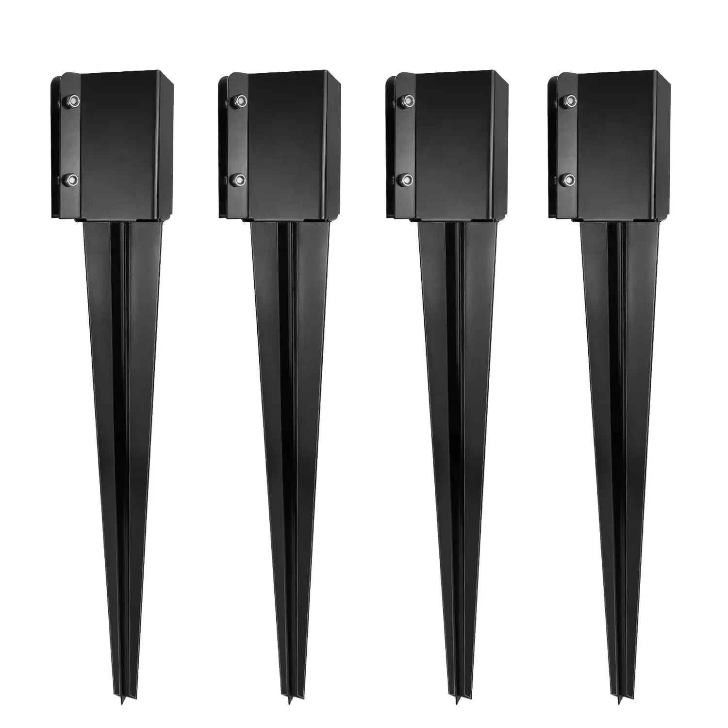 Fence Post Anchor 32 inch Ground Spike Heavy Duty Black Powder Coated for Mailbox, Pack of 4
Fence Post Anchor 32 inch Ground Spike Heavy Duty Black Powder Coated for Mailbox, Pack of 4
