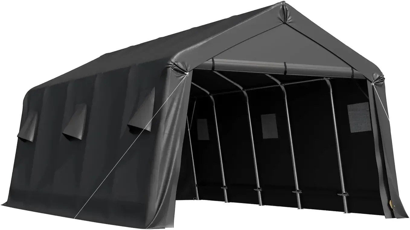 13 x 20 FT Heavy Duty Carport, Portable Garage with All-Steel Metal Frame & Vents, Anti-Snow Canopy Outdoor Storage Shelter shed
13 x 20 FT Heavy Duty Carport, Portable Garage with All-Steel Metal Frame & Vents, Anti-Snow Canopy Outdoor Storage Shelter shed