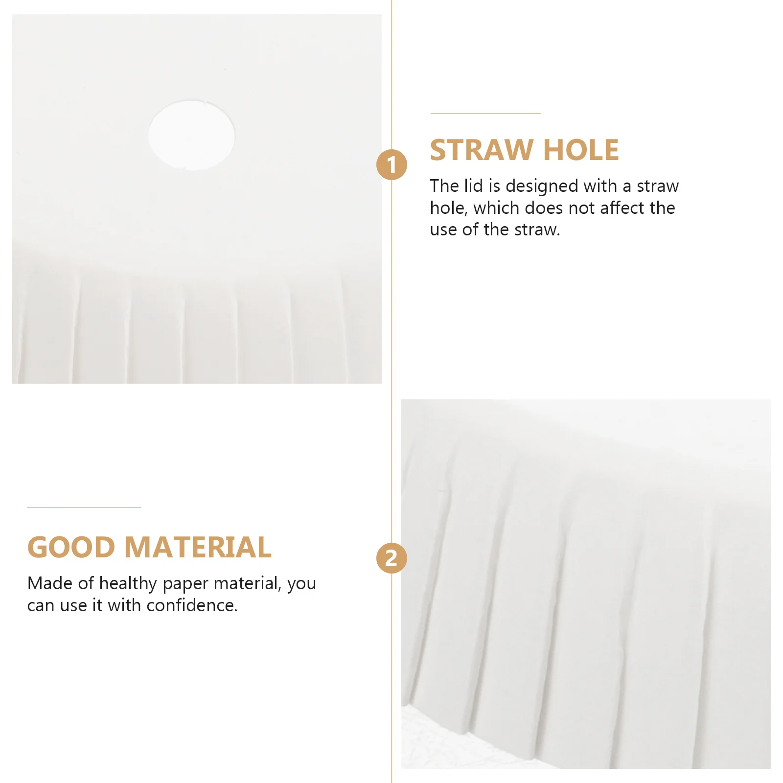 100Pcs Disposable Paper Cup Covers Lids for Drinks Stackable Paper Tea Cup Lids Coffee Shop Bar Restaurant Hotel Use
100Pcs Disposable Paper Cup Covers Lids for Drinks Stackable Paper Tea Cup Lids Coffee Shop Bar Restaurant Hotel Use